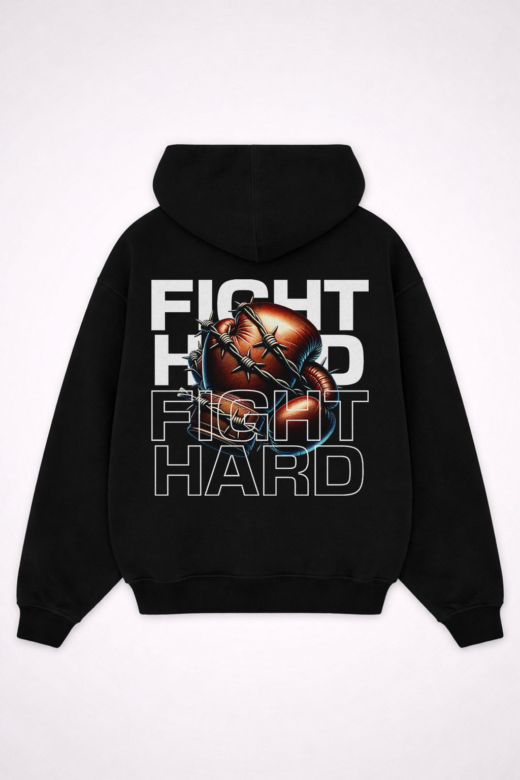 Fight Hard -Oversized Hoodie