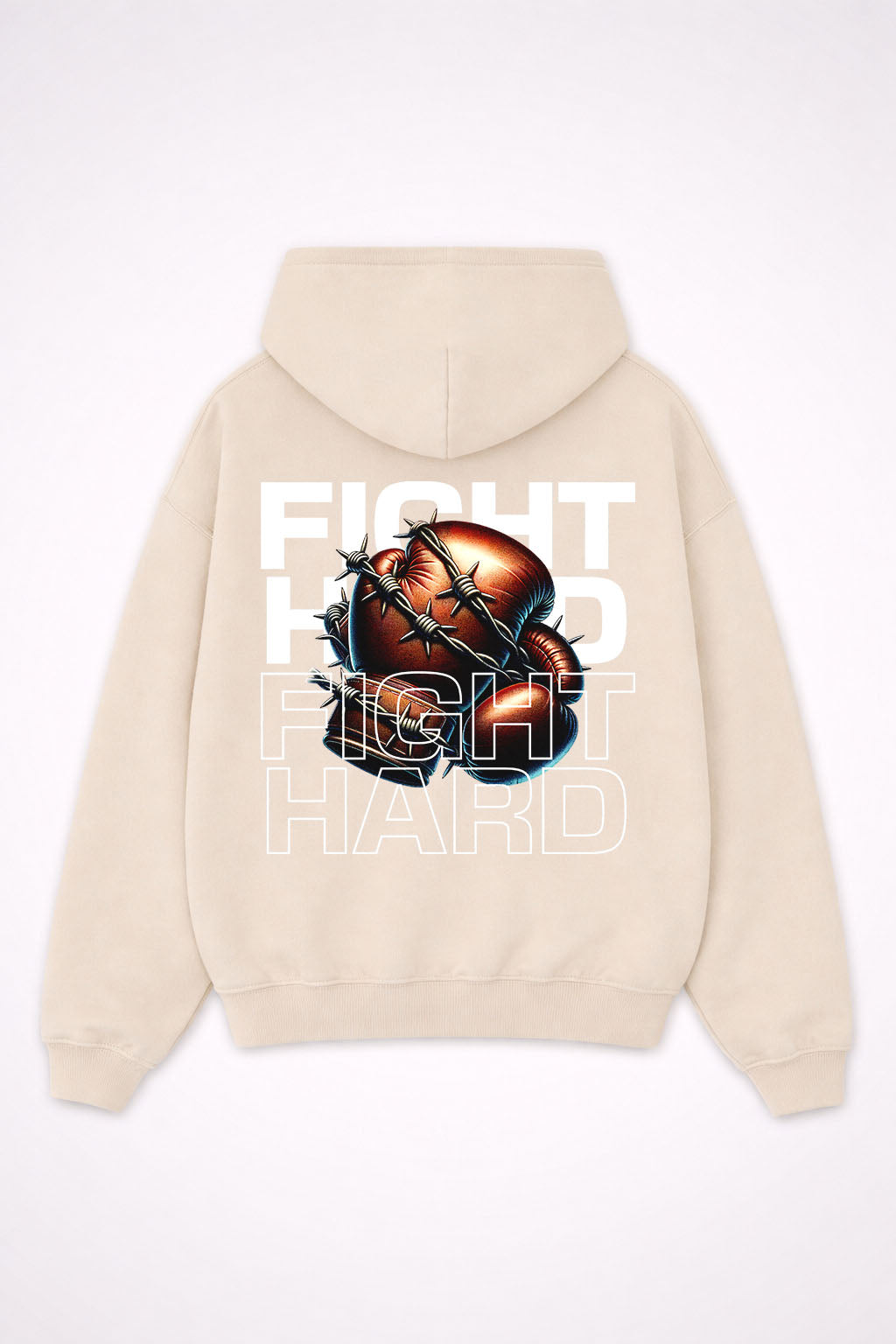 Fight Hard -Oversized Hoodie